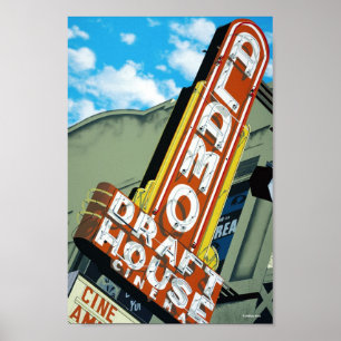 Alamo formulerar huset Austin Texas Poster