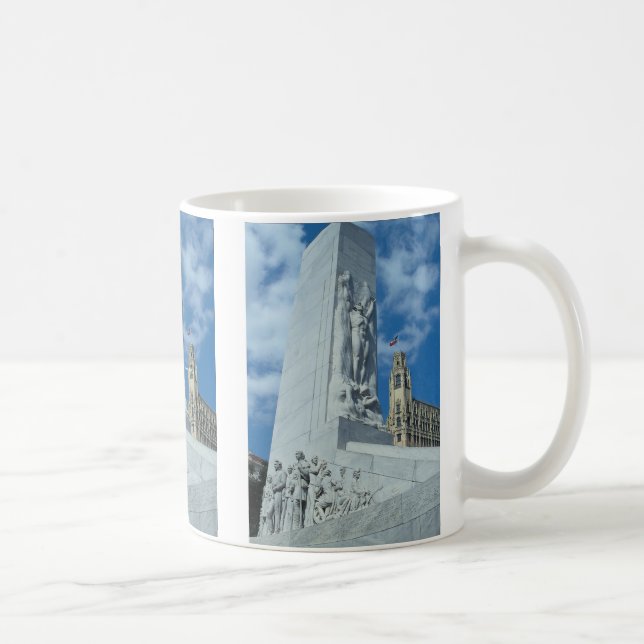 Alamo kvadrerar cenotaphen, San Antonio, Texas, Kaffemugg (Höger)