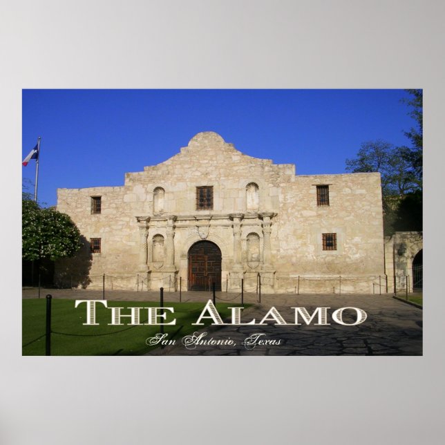Alamo, San Antonio Texas Poster (Framsidan)