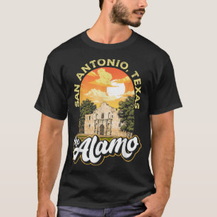 Alamo San Antonio Texas Uppdrag Vintage Retro T Shirt