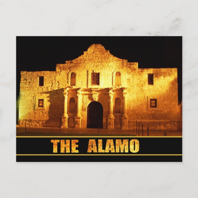 Alamo, San Antonio, Texas Vykort (Framsida)