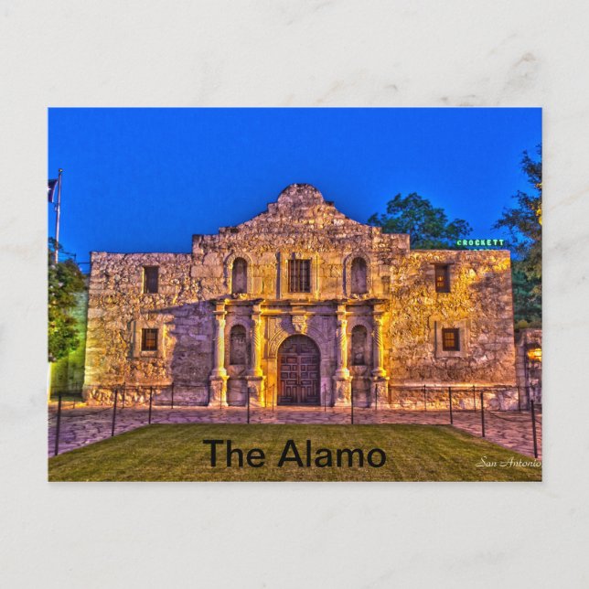Alamo - San Antonio, Tx Vykort (Framsida)