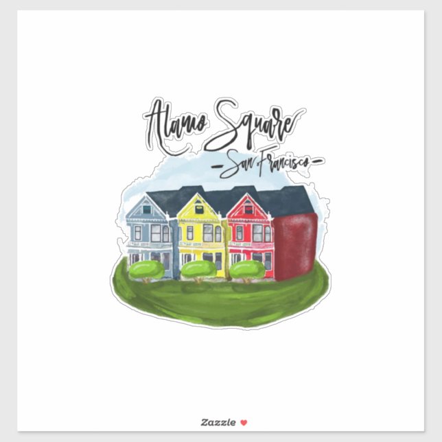 Alamo Square San Francisco Klistermärken (Ark)