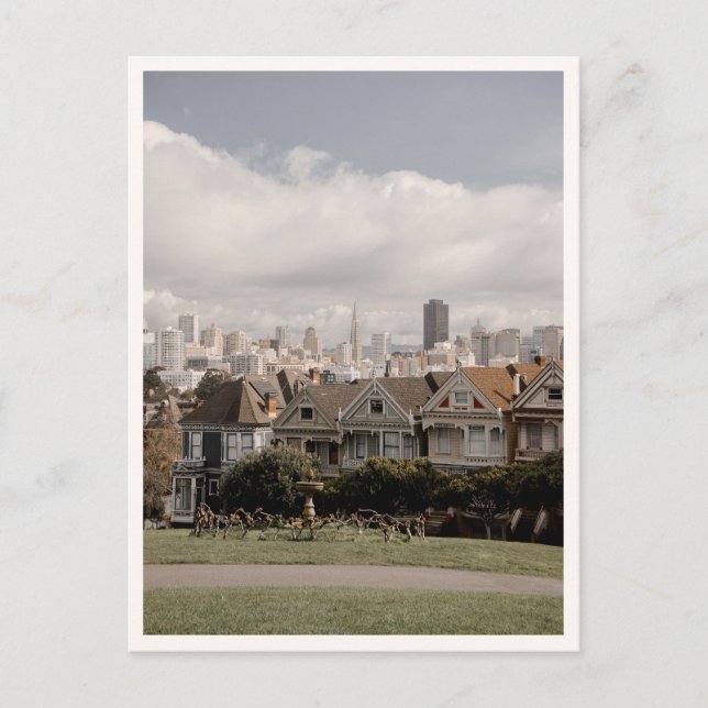 Alamo Square San Francisco Målade husen Vykort (Framsida)