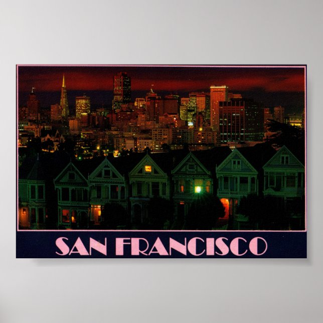 Alamo Square San Francisco Poster (Framsidan)