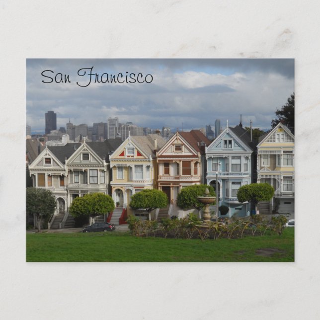 Alamo Square, San Francisco Vykort (Framsida)