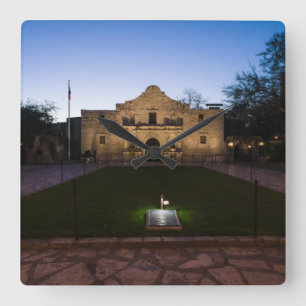 Alamo-staten Texas Square Wall Clock Fyrkantig Klocka