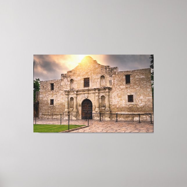 Alamo under den Stigning Sol-testen Canvastryck (Framsida)