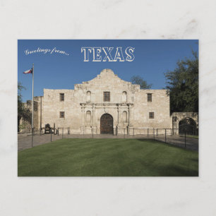 Alamo Uppdrag i San Antonio Texas Vykort