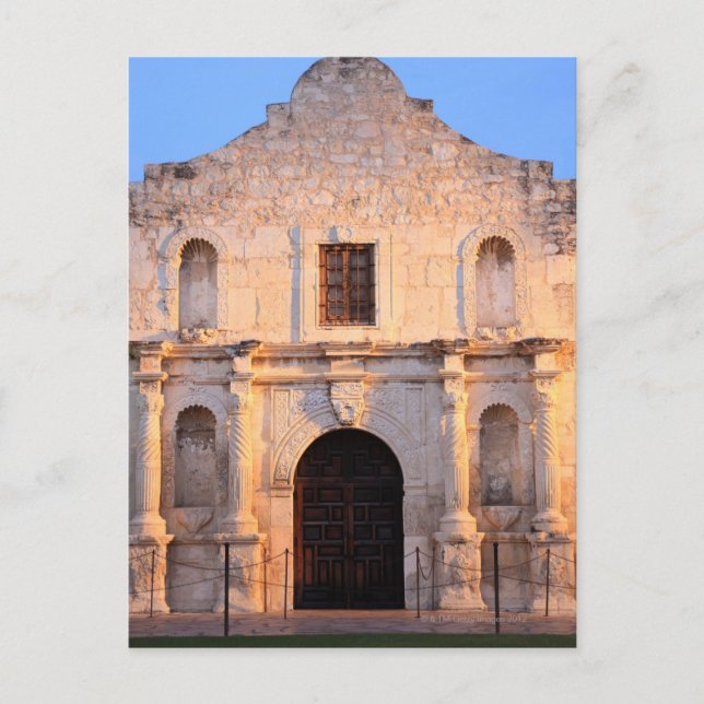 Alamo Uppdrag i San Antonio. Vykort (Framsida)