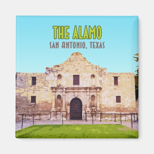 Alamo Uppdrag San Antonio Texas Magnet (Framsidan)
