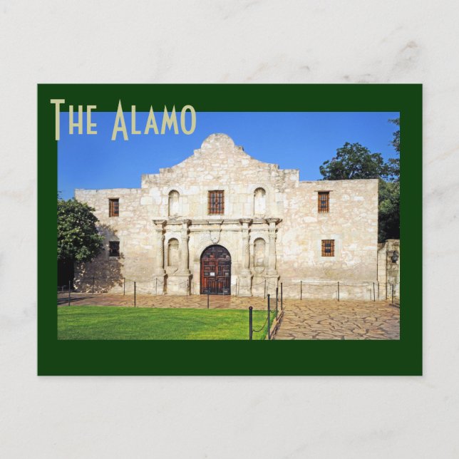 Alamo Uppdrag, San Antonio, Texas, USA Vykort (Framsida)