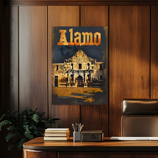 Alamo Vintage resor Poster (Skapare uppladdad)