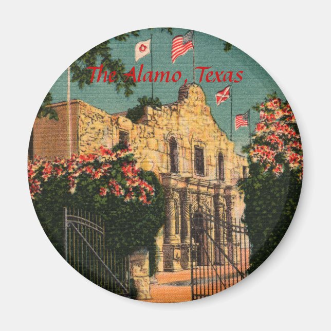Alamo Vintage Texas Magnet (Framsidan)
