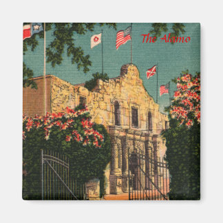 Alamo Vintage Texas Magnet