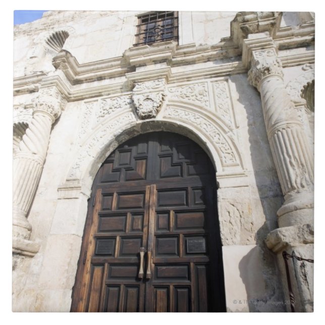 Alamoen i San Antonio, Texas Kakelplatta (Framsidan)