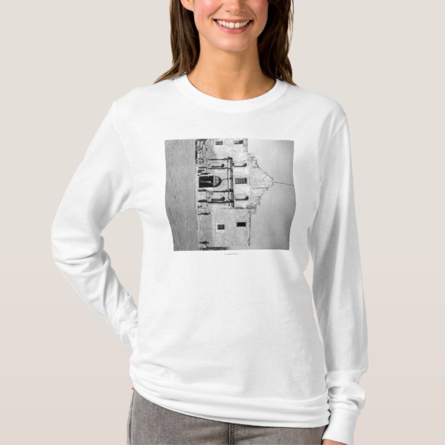 Alamoen i San Antonio, TX fotograferar #1 T Shirt (Framsida)