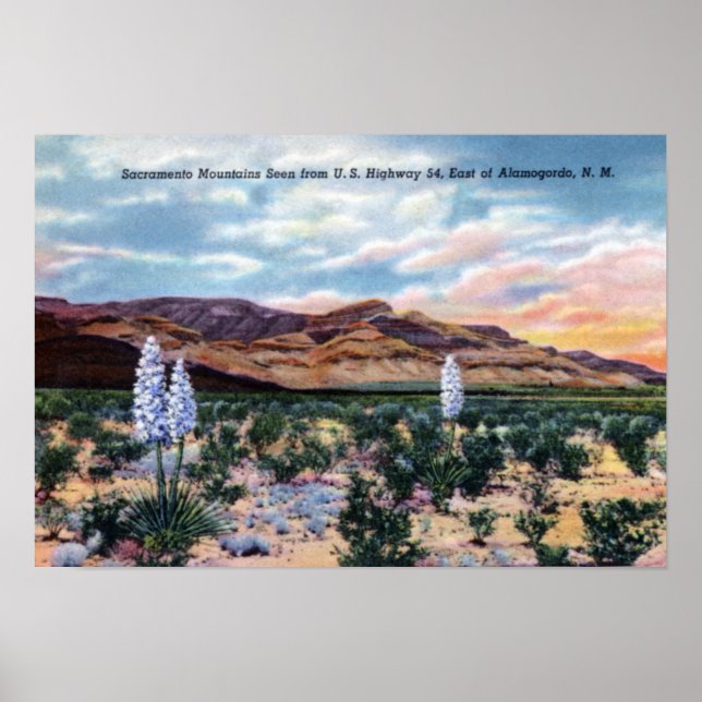 Alamogordo New mexico Sacramento Mountains Poster (Framsidan)