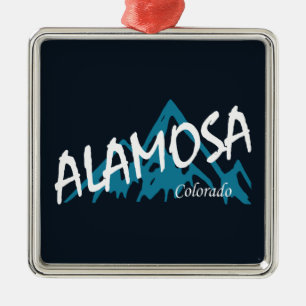 Alamosa Colorado Mountains Julgransprydnad Metall
