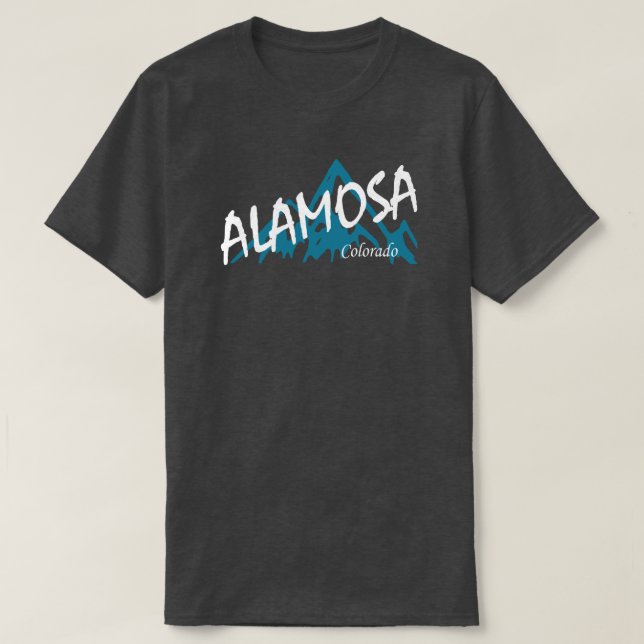 Alamosa Colorado Mountains T Shirt (Design framsida)