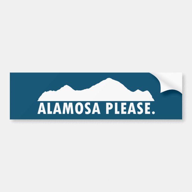 Alamosa Colorado Snälla Bildekal (Framsidan)
