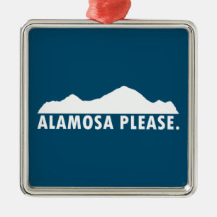 Alamosa Colorado Snälla Julgransprydnad Metall