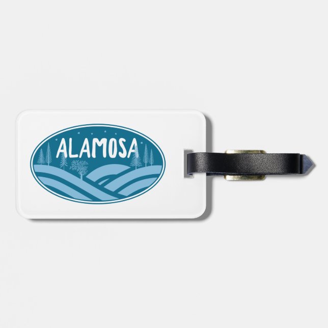 Alamosa Colorado utomhus Bagagebricka (Baksida Vågrät)