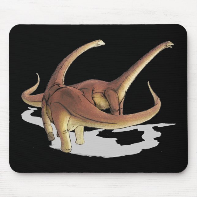 Alamosaurus Dinosaurs Mousepad Musmatta (Framsidan)