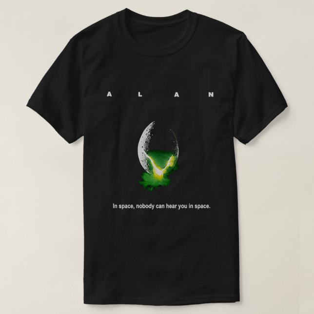 Alan - Alien parody Classic T-Shirt (Design framsida)