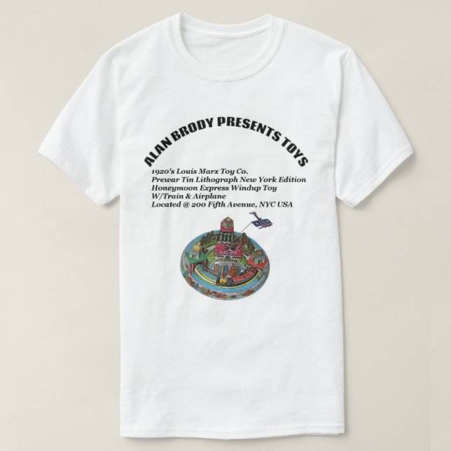 ALAN BRODY PRESENTER LEKSAK T SHIRT (Design framsida)