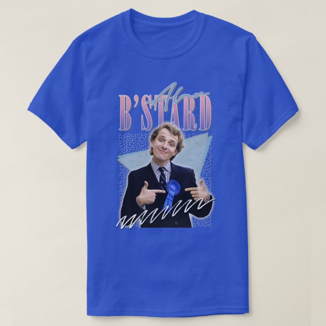 Alan BStard 80s Aesthetic Design T Shirt (Design framsida)