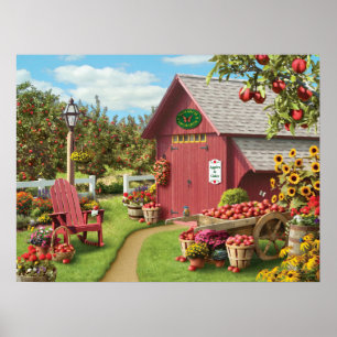 Alan Giana "Apple skörd" affisch