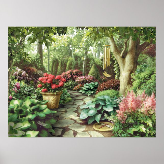 Alan Giana ’Dragonfly Garden’ Poster (Framsidan)