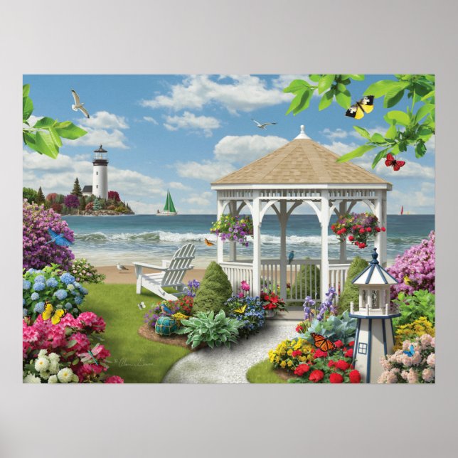 Alan Giana "Gazebo by Sea" Poster (Framsidan)