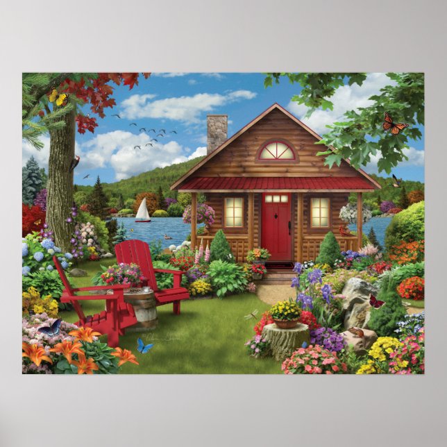 Alan Giana "Lakeside Retreat" Poster (Framsidan)