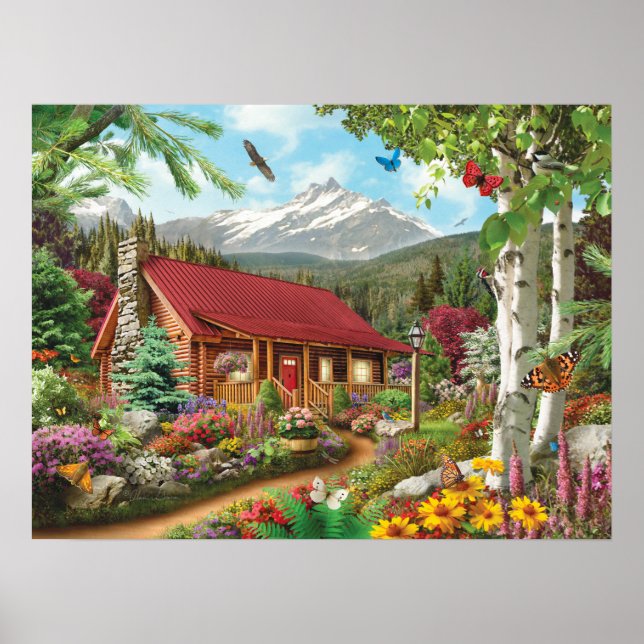 Alan Giana "Mountain Hideaway" Poster (Framsidan)