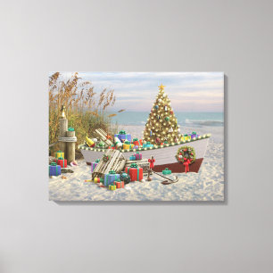 Alan Giana "nautiska Noel" kanvastryck