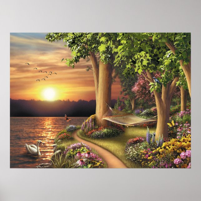 Alan Giana "runt Sjö" Poster (Framsidan)