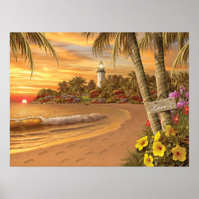 Alan Giana "Tropical Kärlek" Poster (Framsidan)