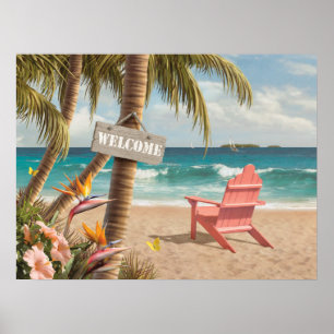 Alan Giana "Välkommen till Paradise" Poster