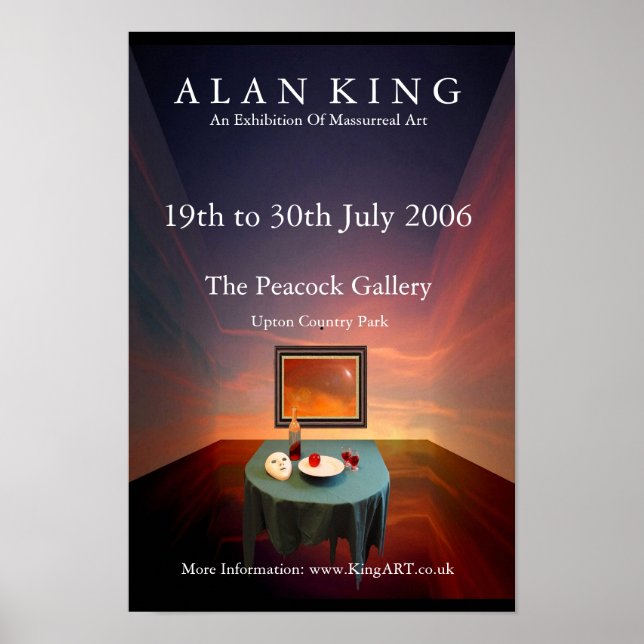 Alan Kung - Peacock Exhibition Poster (Framsidan)
