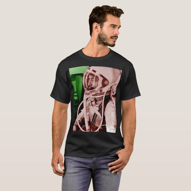 Alan Shepard-Mercury barkass T-shirt (Hel framsida)