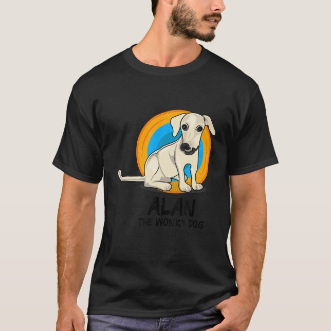Alan the Wonky Hund - Goofy Ugly Hund älskare Soci T Shirt (Framsida)