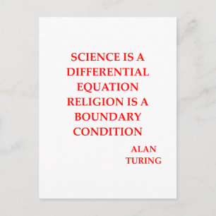 alan TURING-citat Vykort
