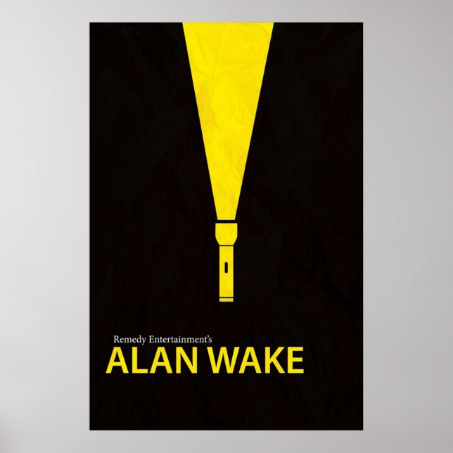 Alan Wake Minimal Poster (Framsidan)
