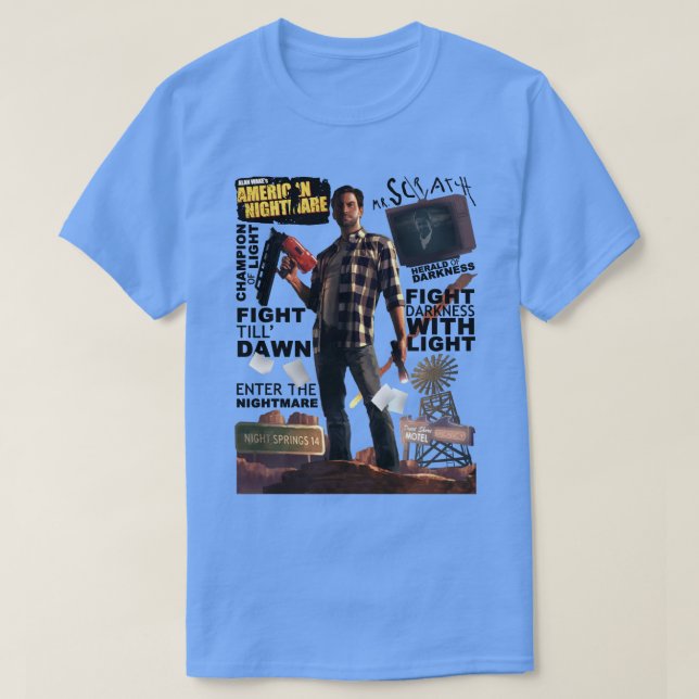 Alan Wakes American Nightmare T Shirt (Design framsida)