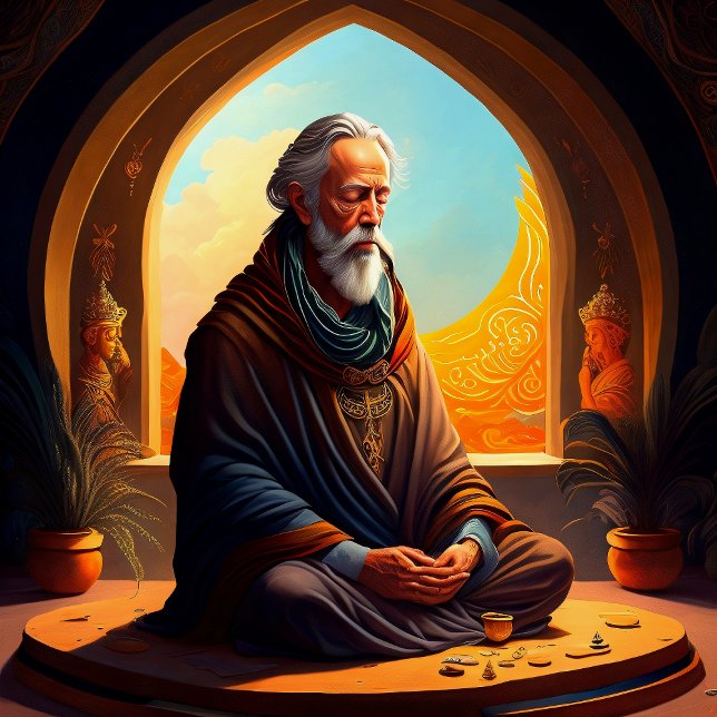 Alan watt mediterar Print, Value Poster Pappert (Skapare uppladdad)