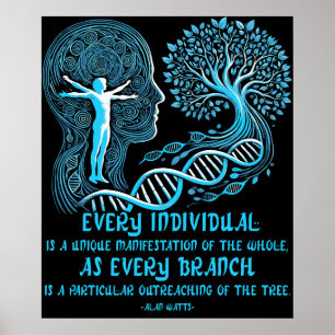 Alan Watts citerar varje individ i Livets träd Poster