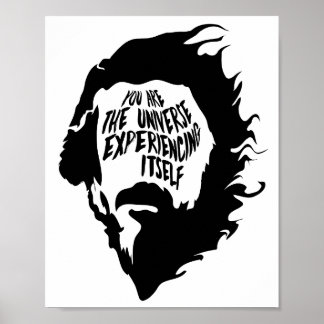 Alan Watts, du är Universe Experience Itsel Poster