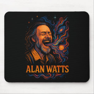 Alan Watts Laugh Galaxy Universe Psychedelic Art P Musmatta